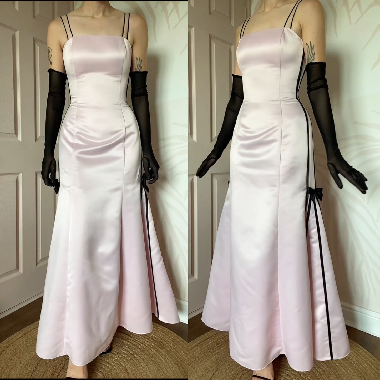 Scott McClintock baby pink evening gown UK 14