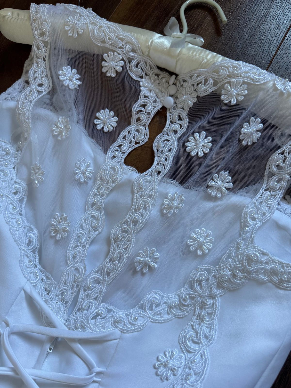 Bright white fit & flare wedding dress uk 10