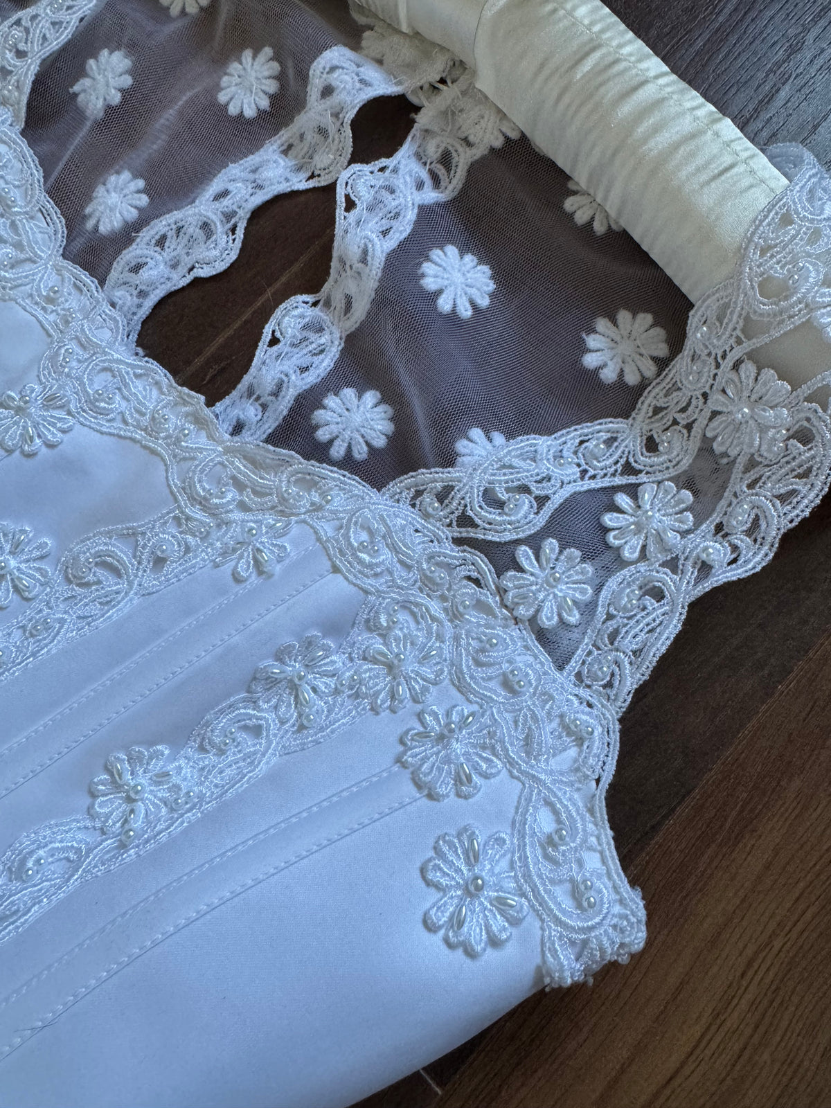 Bright white fit & flare wedding dress uk 10