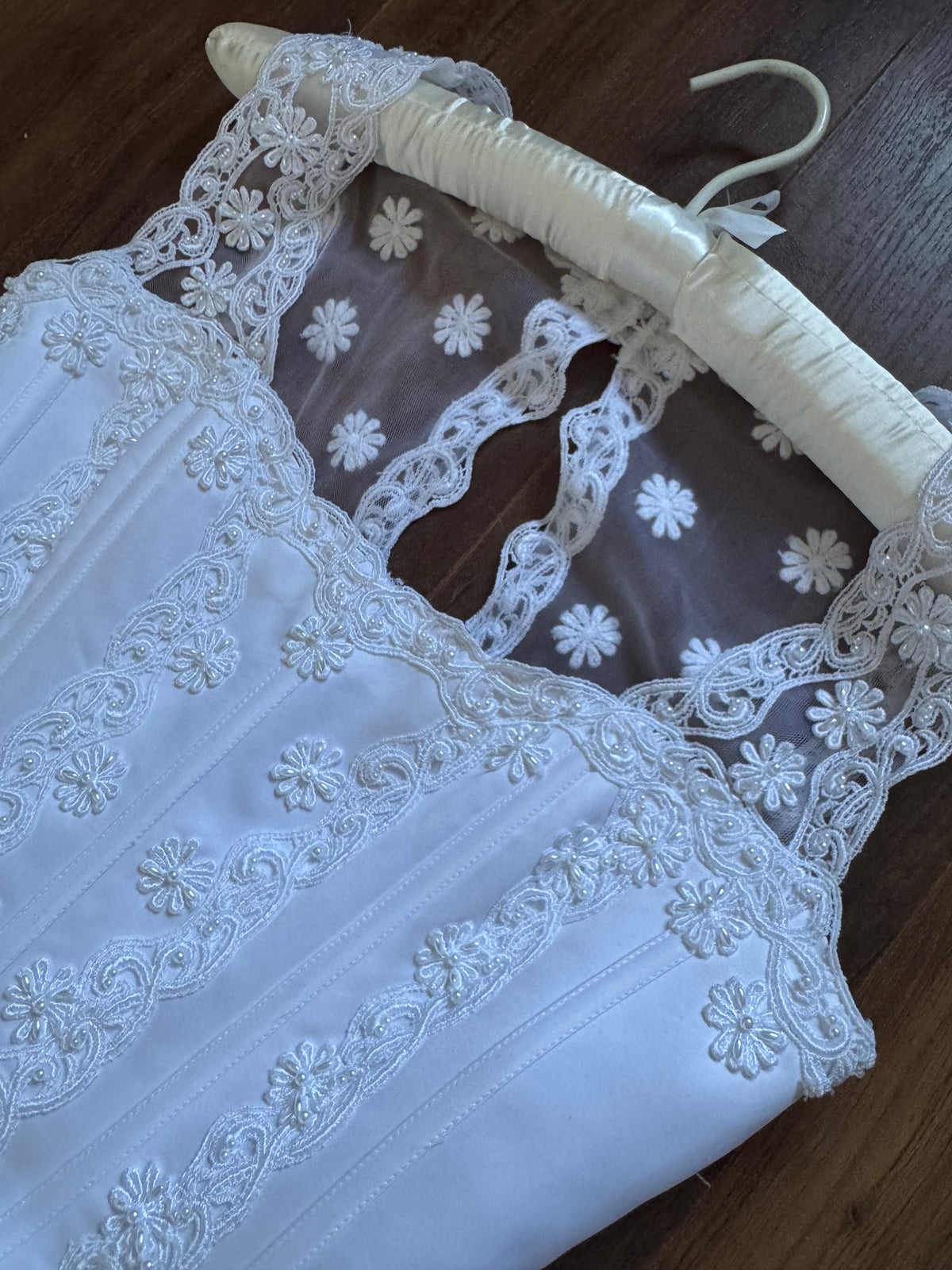 Bright white fit & flare wedding dress uk 10