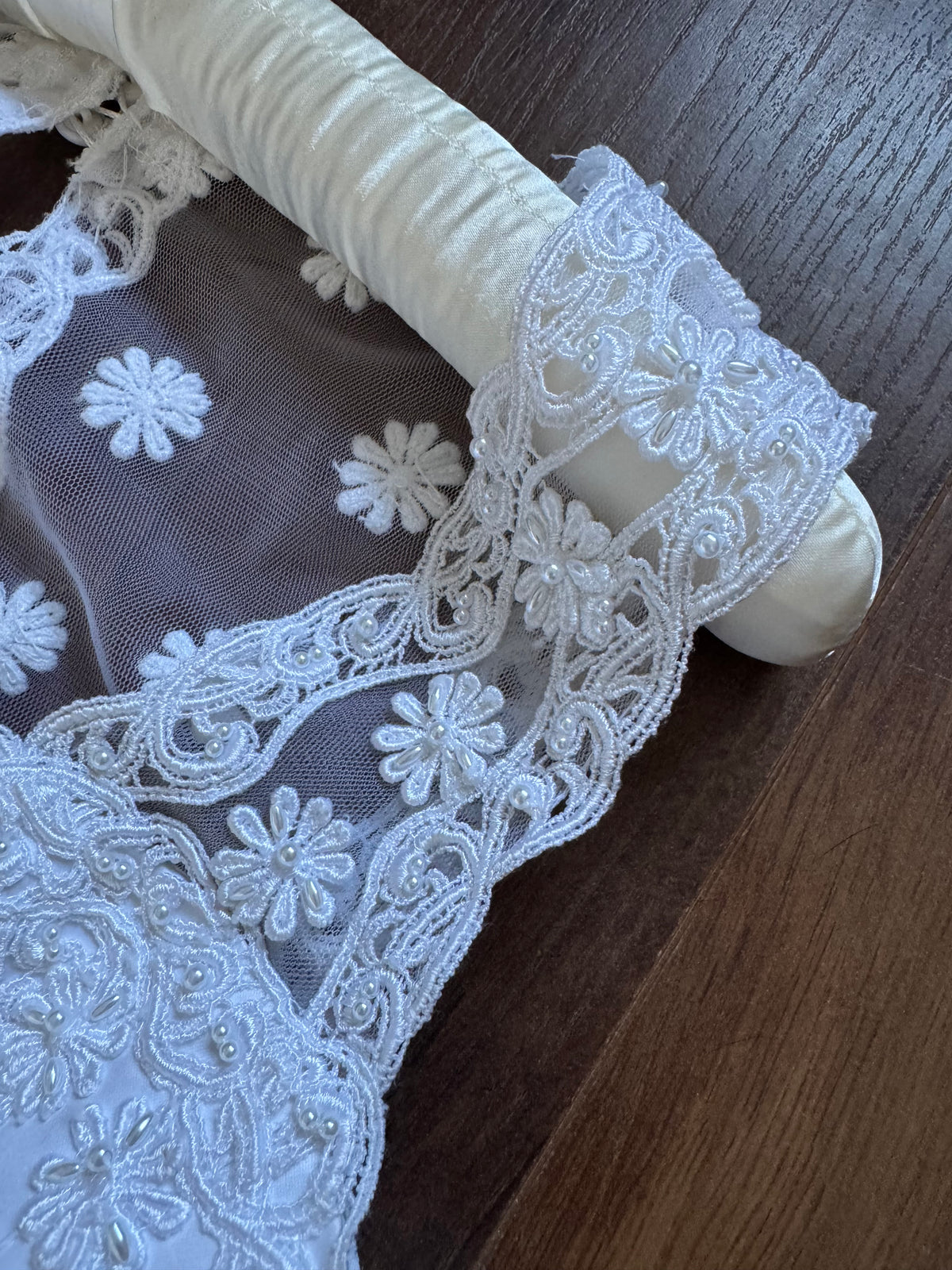 Bright white fit & flare wedding dress uk 10