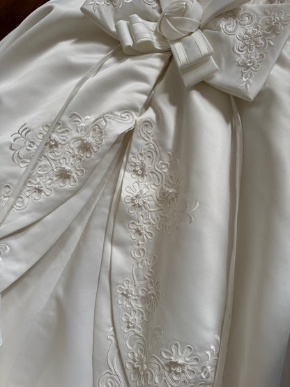 Ivory off shoulder 80s wedding dress uk 8-10 & uk 10-12 (shorter) available
