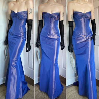 90s John Charles 2 piece corset & skirt set UK 10-12