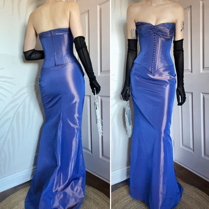 90s John Charles 2 piece corset & skirt set UK 10-12