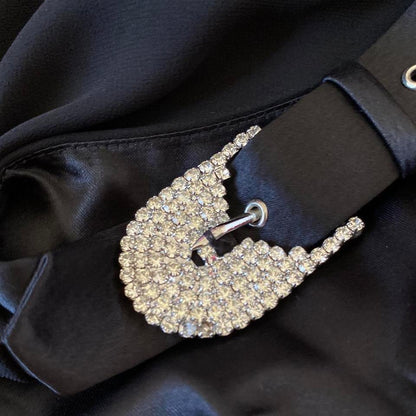 Black chiffon evening dress UK 12