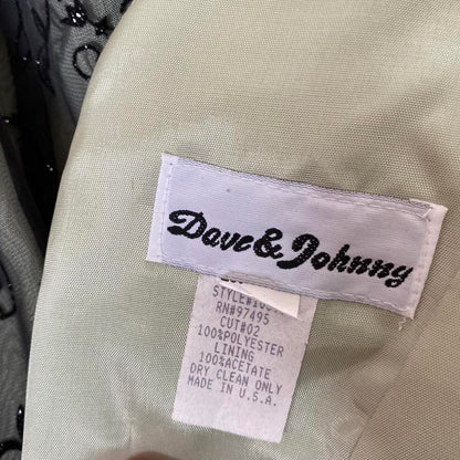 Green glittery floral a line evening dress UK 14