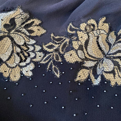 Black open back evening dress UK 10