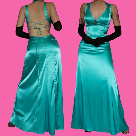 Sapphire open back evening dress UK 16