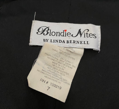 Super cute black strapless midi dress UK S