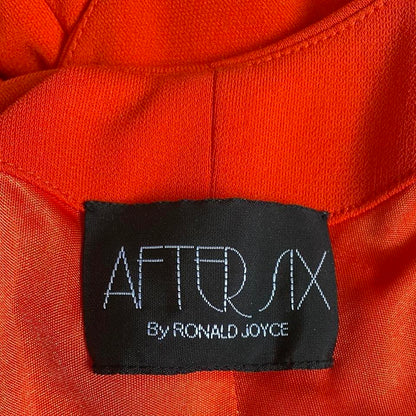 Orange stretch back detail evening dress UK 12