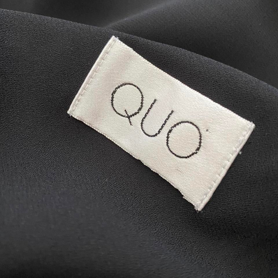 Black chiffon butterfly detail evening midi dress UK 12