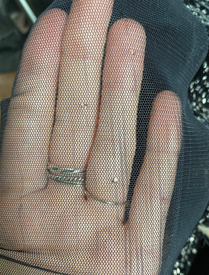 Black velvet beaded stretch evening dress UK 12 & UK 14