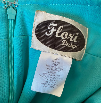 Sapphire open back evening dress UK 16