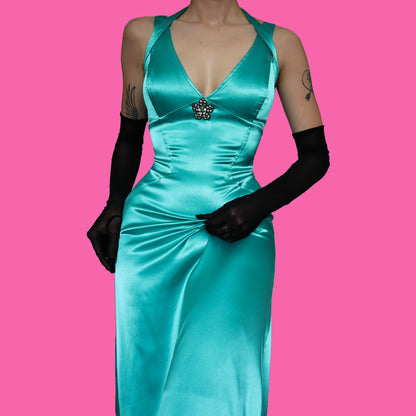 Sapphire open back evening dress UK 16