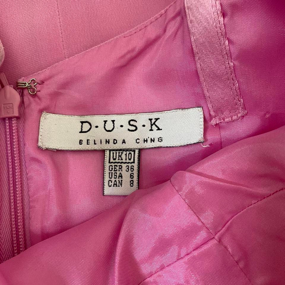 Pink mini dress & shawl UK 10