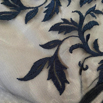 Black & tan lace evening dress UK 16