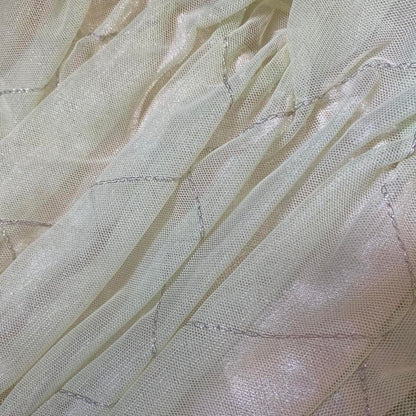 Yellow & green fit and flare midi dress UK 10