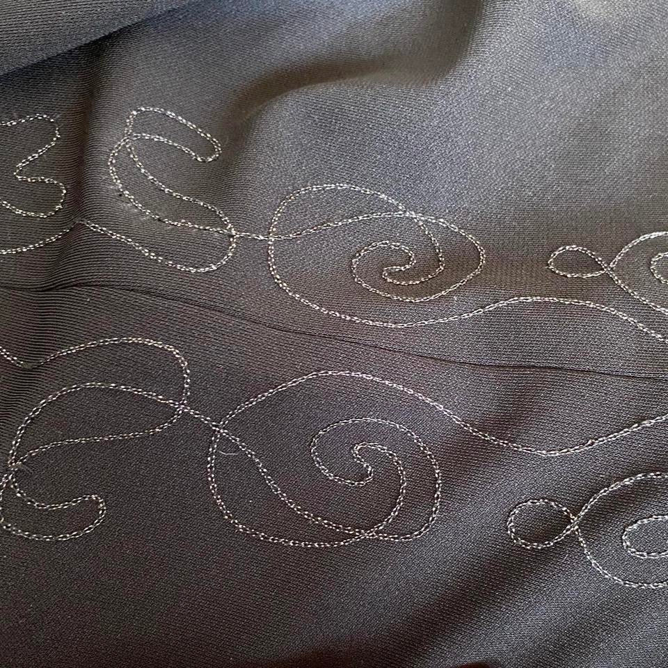 Black stretch evening dress UK 10