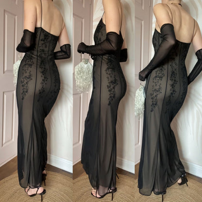 Laundry lace stretch slip dress UK 10