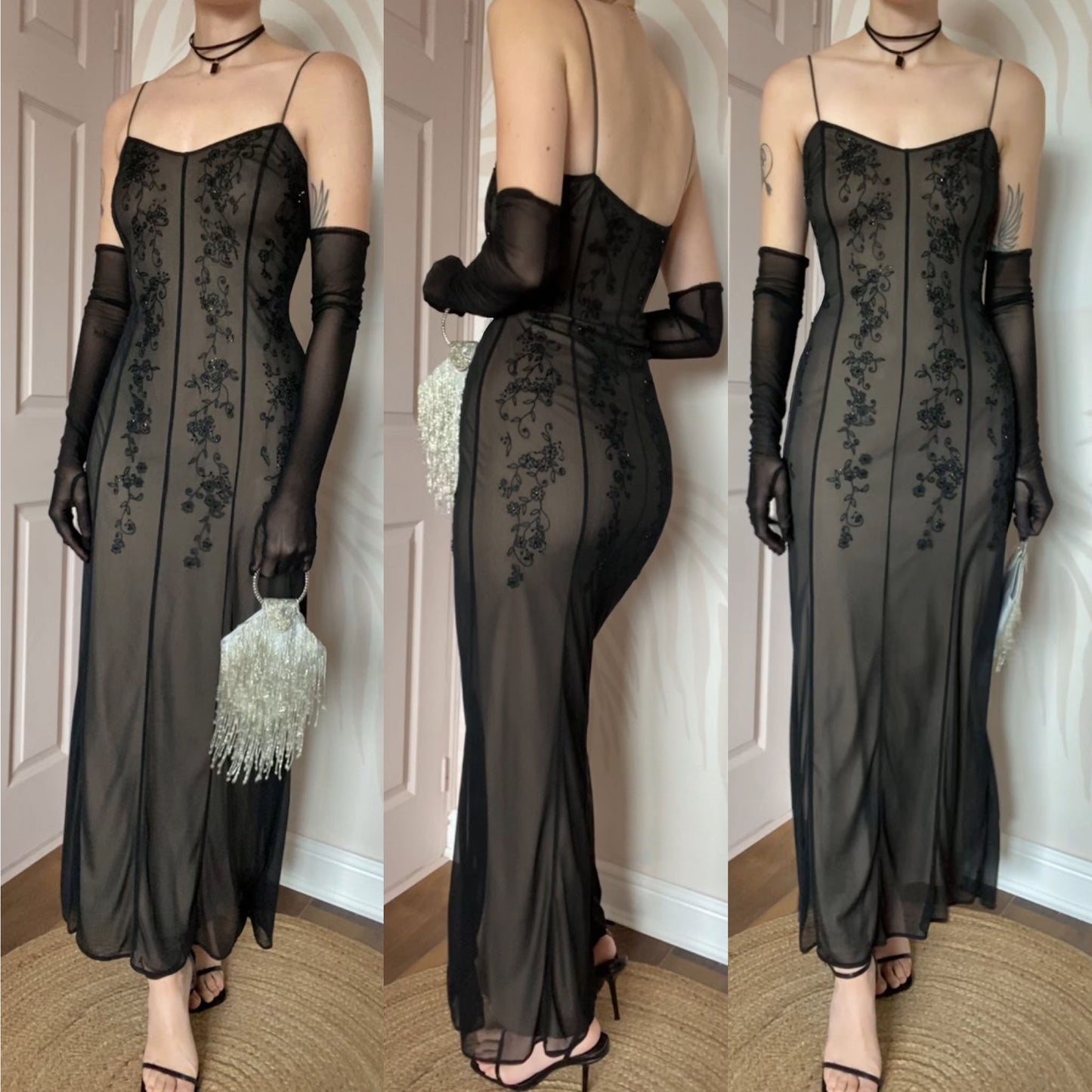 Laundry lace stretch slip dress UK 10