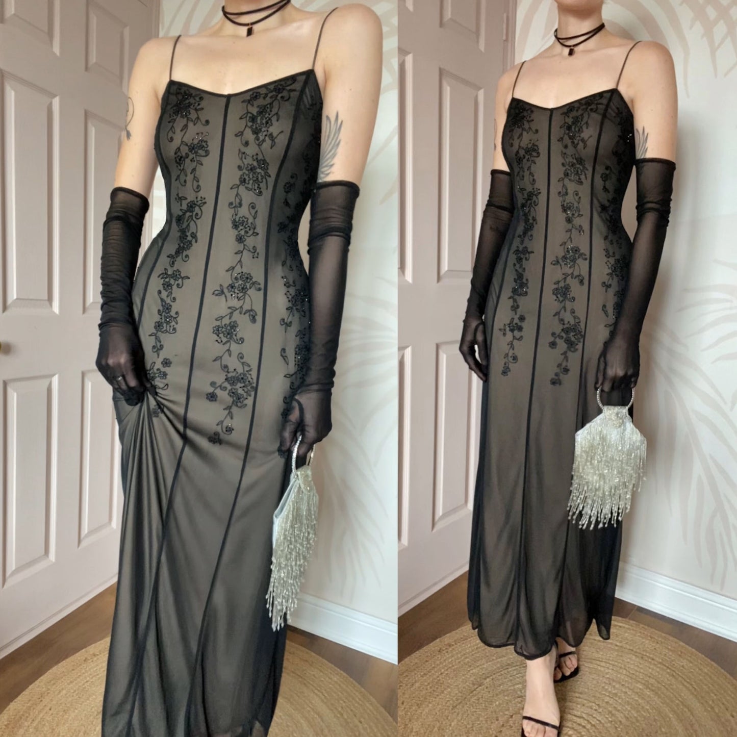 Laundry lace stretch slip dress UK 10