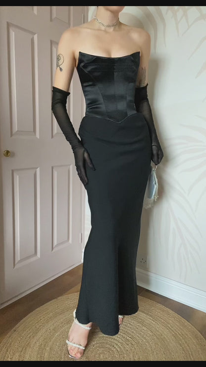 Black Dawn Stretton corset dress UK 10