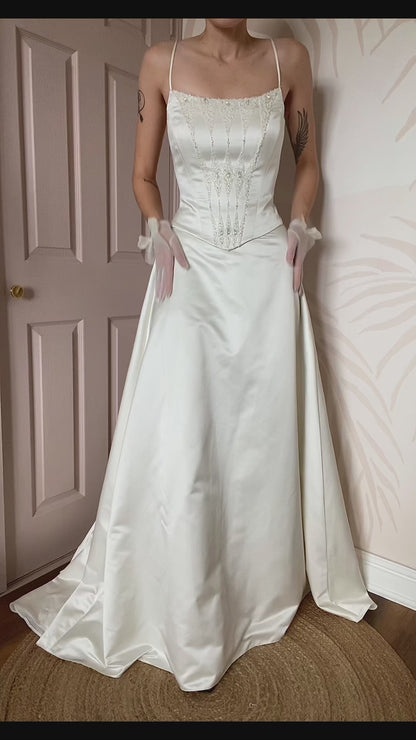 Ellis bridal vintage 2 piece wedding set UK 12