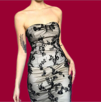 Beautiful lace 2 piece corset/skirt suit set UK 10 EU 38