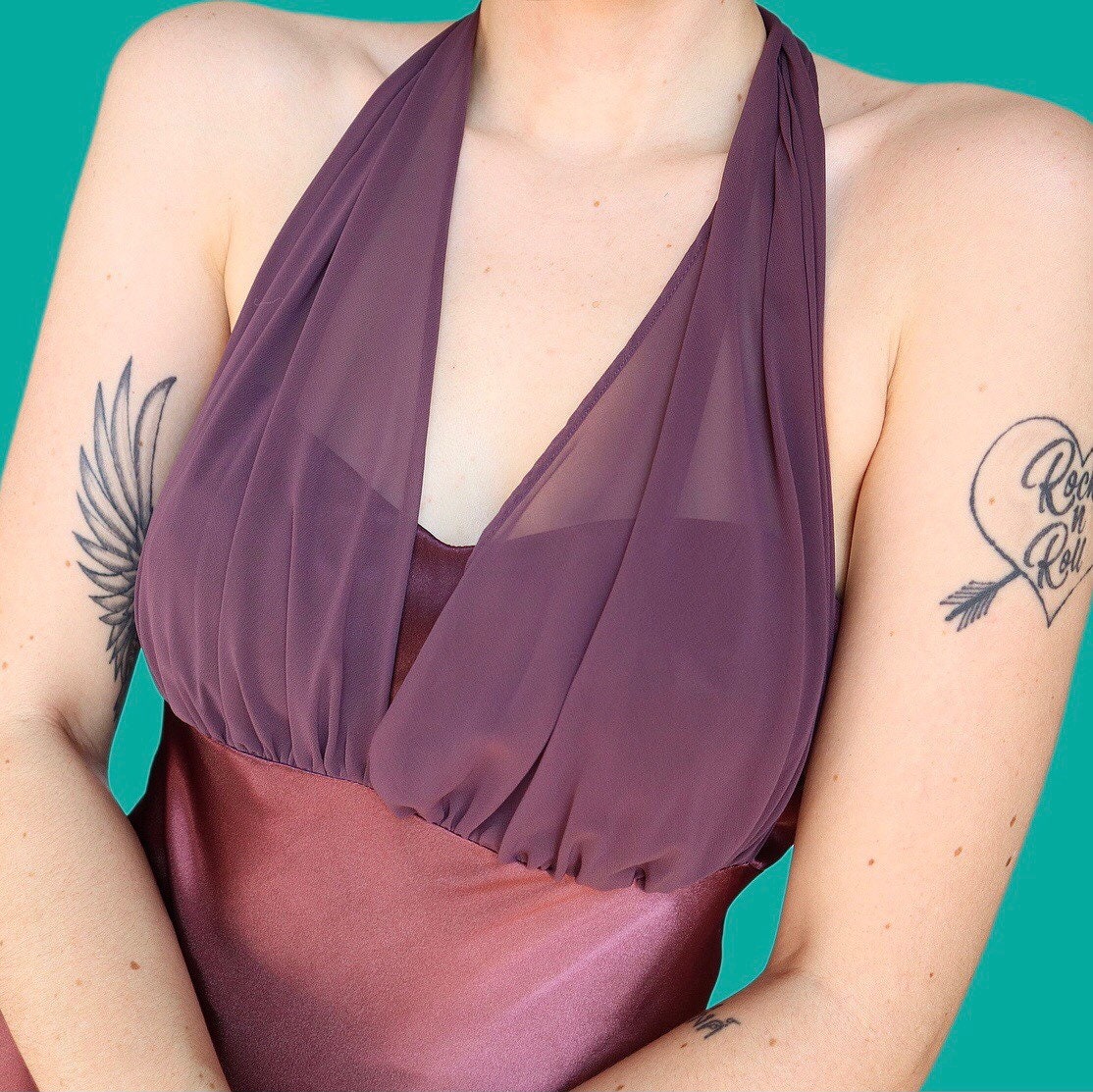 Beautiful ombre purple/pink evening prom dress UK 12