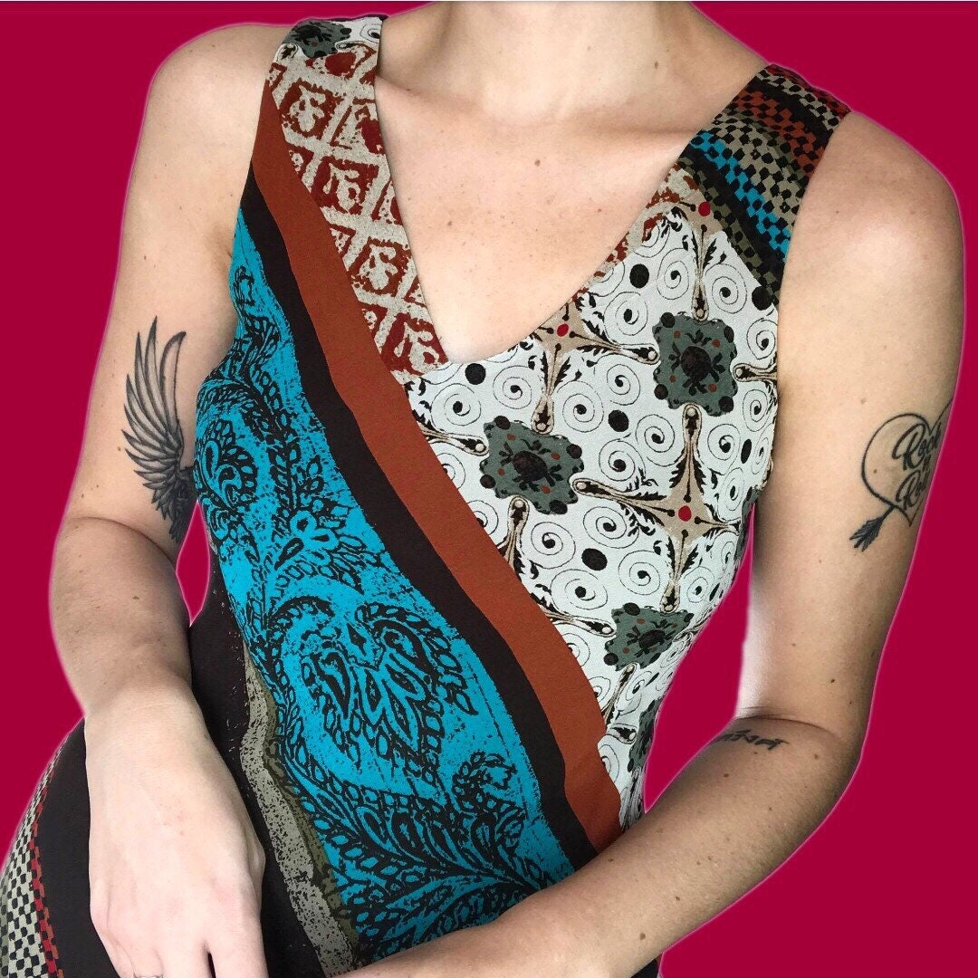 Beautiful Laura Ashley 100% silk chiffon print evening dress UK 12 EU 40