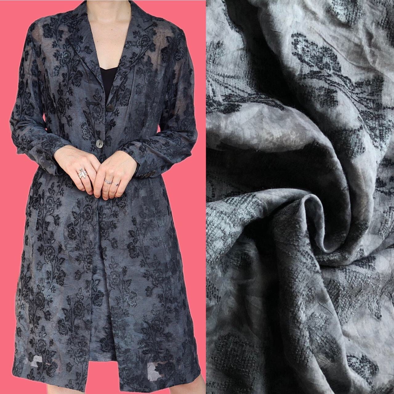 Beautiful vintage grey 2 piece skirt suit UK 10-12