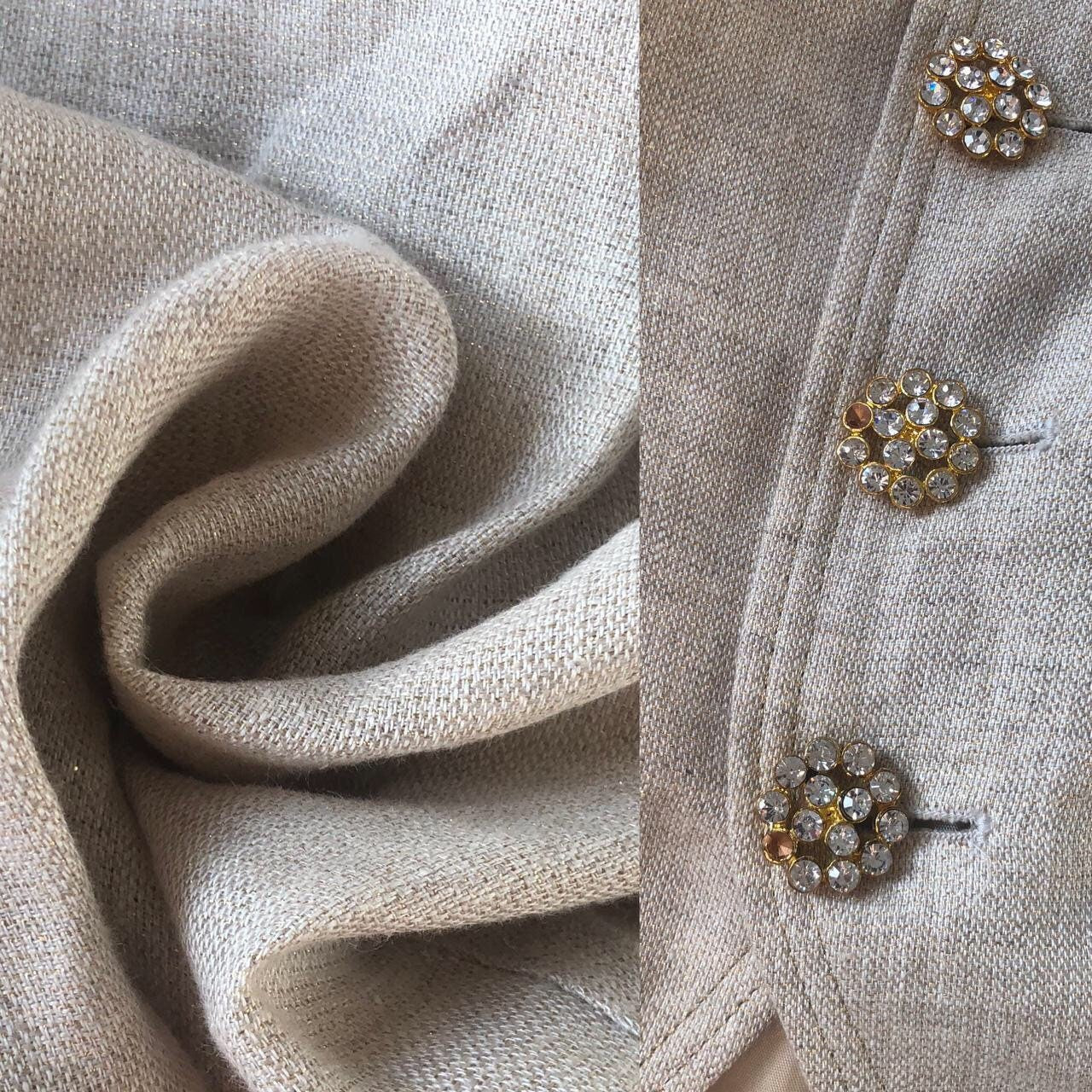 Beautiful vintage 2 piece trouser & waistcoat suit UK 14