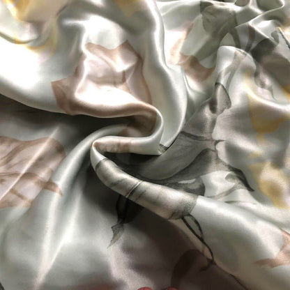 Beautiful vintage silky floral midi evening dress UK 12