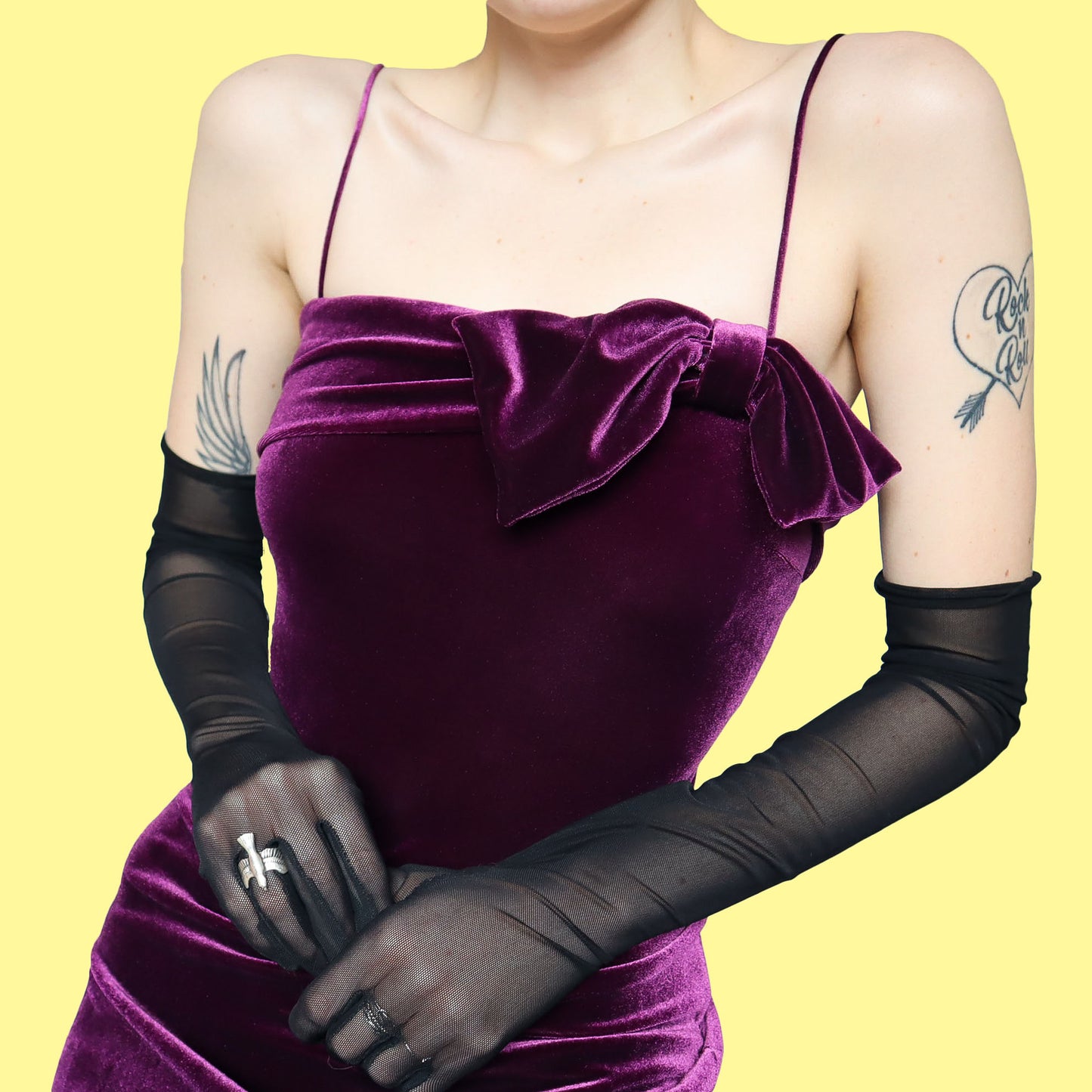 Purple Gina Bacconi velvet evening dress UK 12