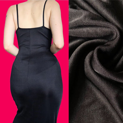 Super chic black slip dress UK 10