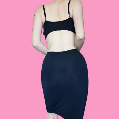 Black Nick Coleman cut out mini dress UK 10