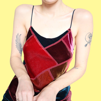 Cute silk blend velvet mini dress UK 6