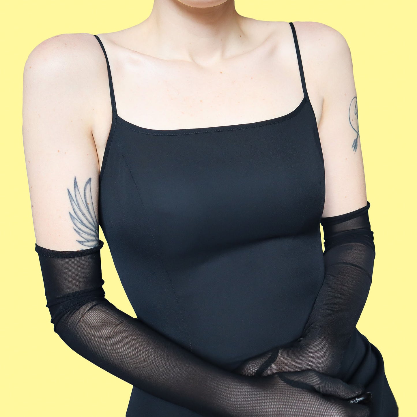 Elegant black ruffle evening dress UK 8