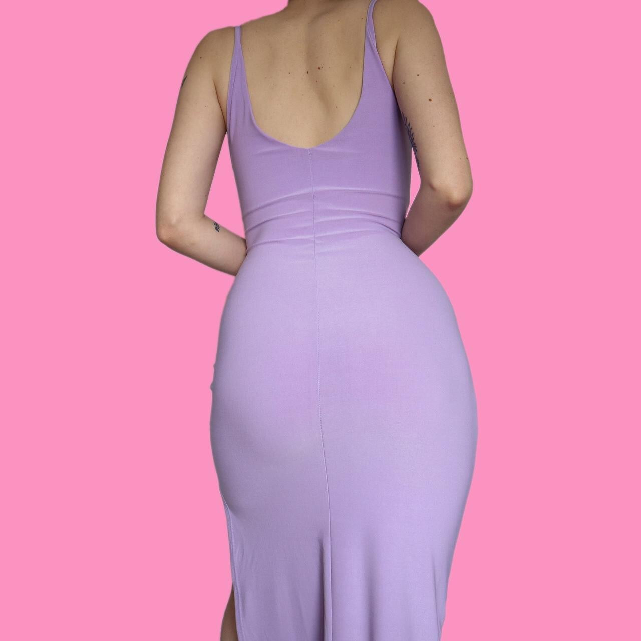 Super cute lilac stretch maxi dress UK 10
