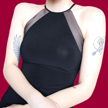 Beautiful black stretch evening dress UK 12