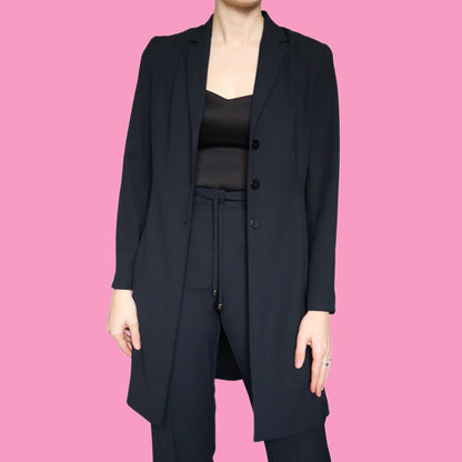 Super cool dark navy 2 piece suit UK 8-10