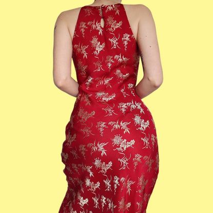 Stunning red/gold Principles petite evening dress