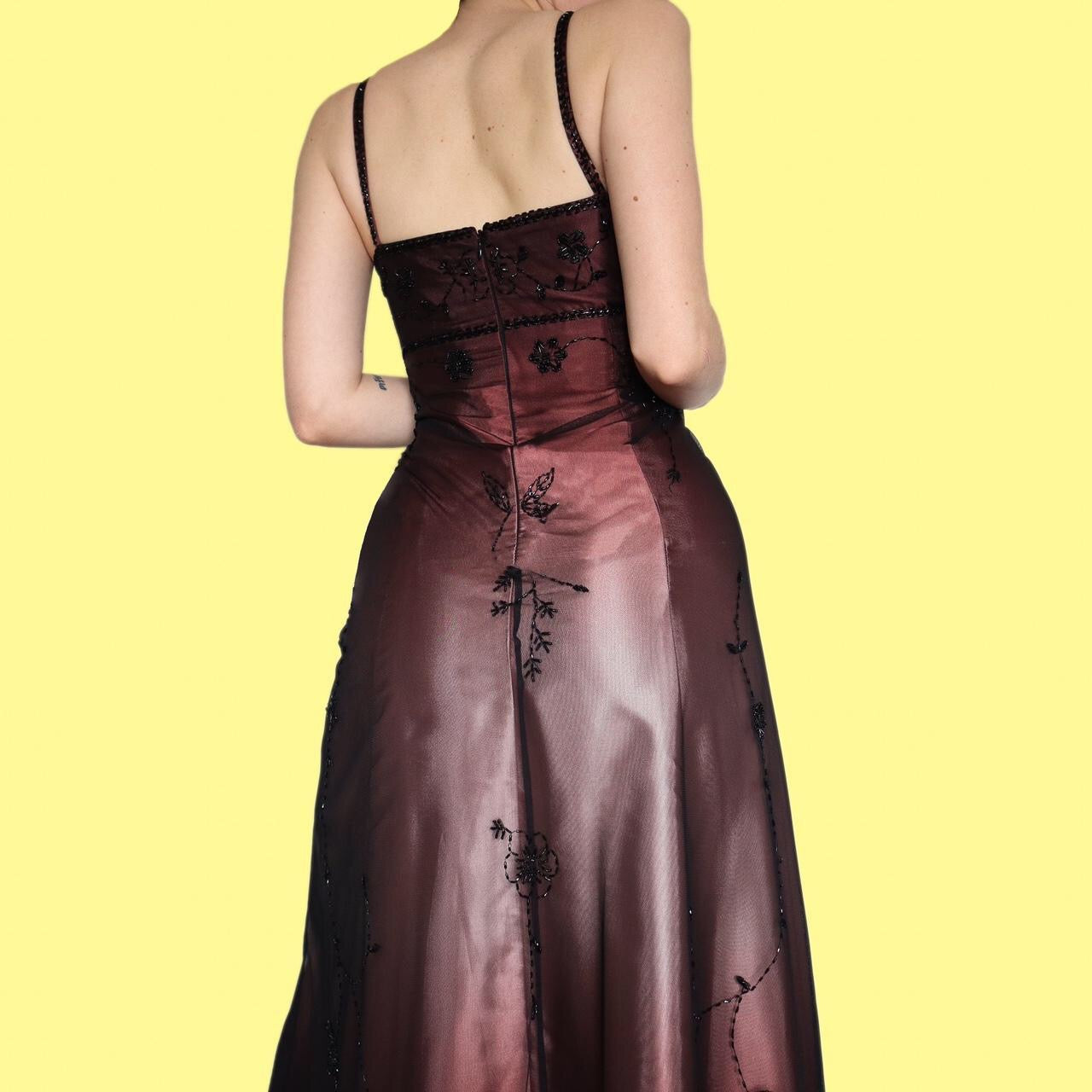 Beautiful ombré beaded evening dress UK 14