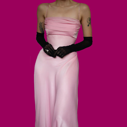 Baby pink evening dress UK 14