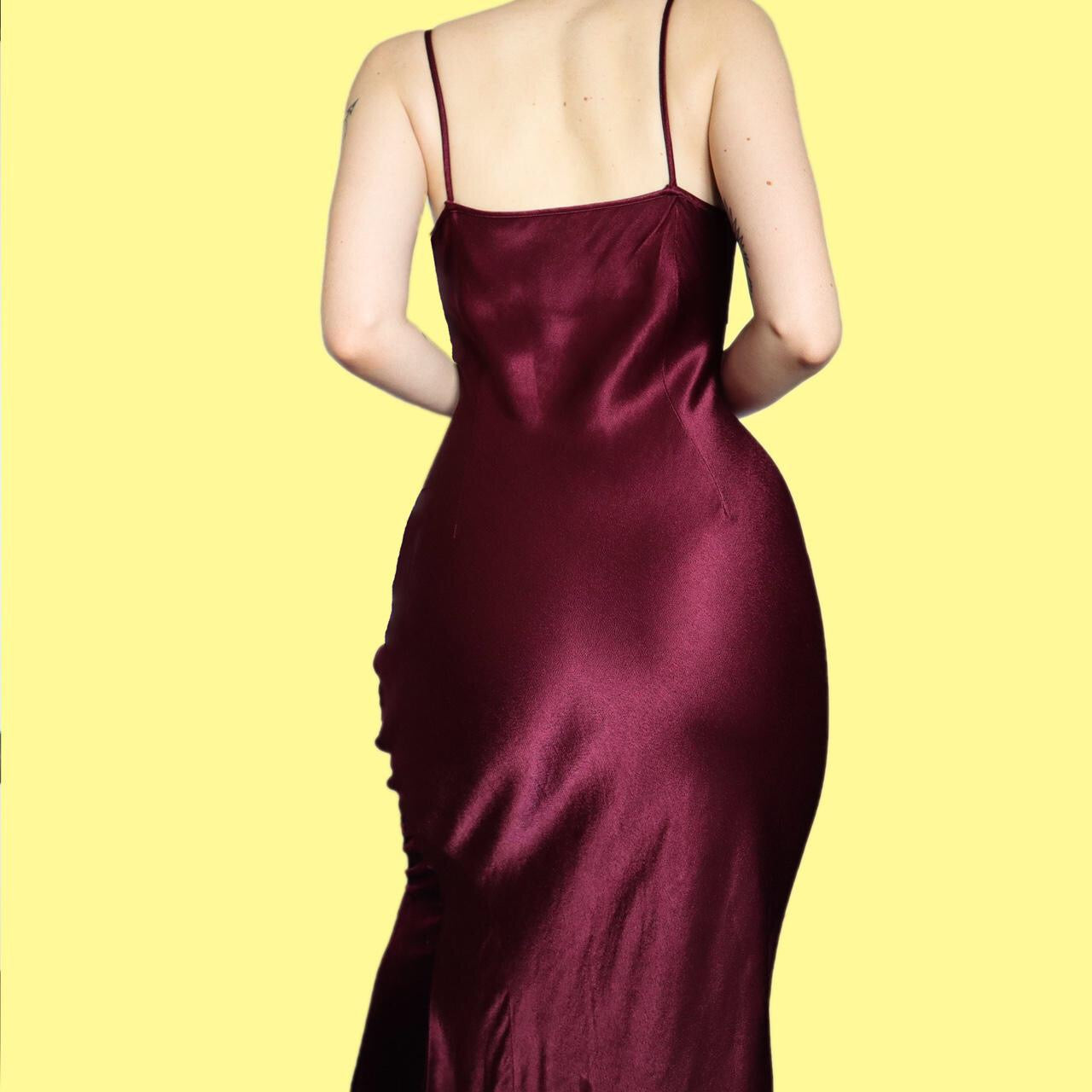 Stunning satin/velvet slip dress UK 18