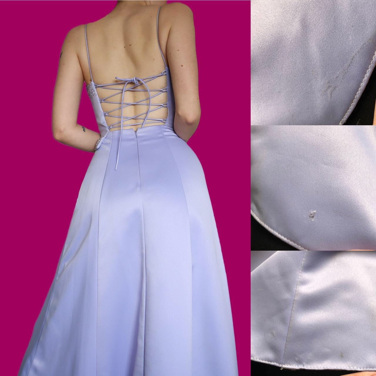 Stunning lilac a line evening dress with matching shawl UK 8