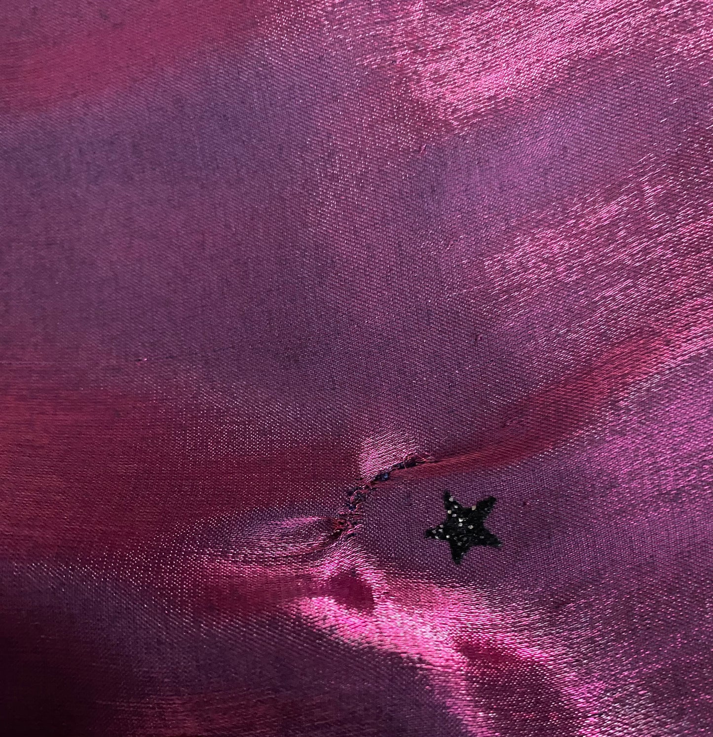 Iridescent glittery star a-line evening dress UK 8