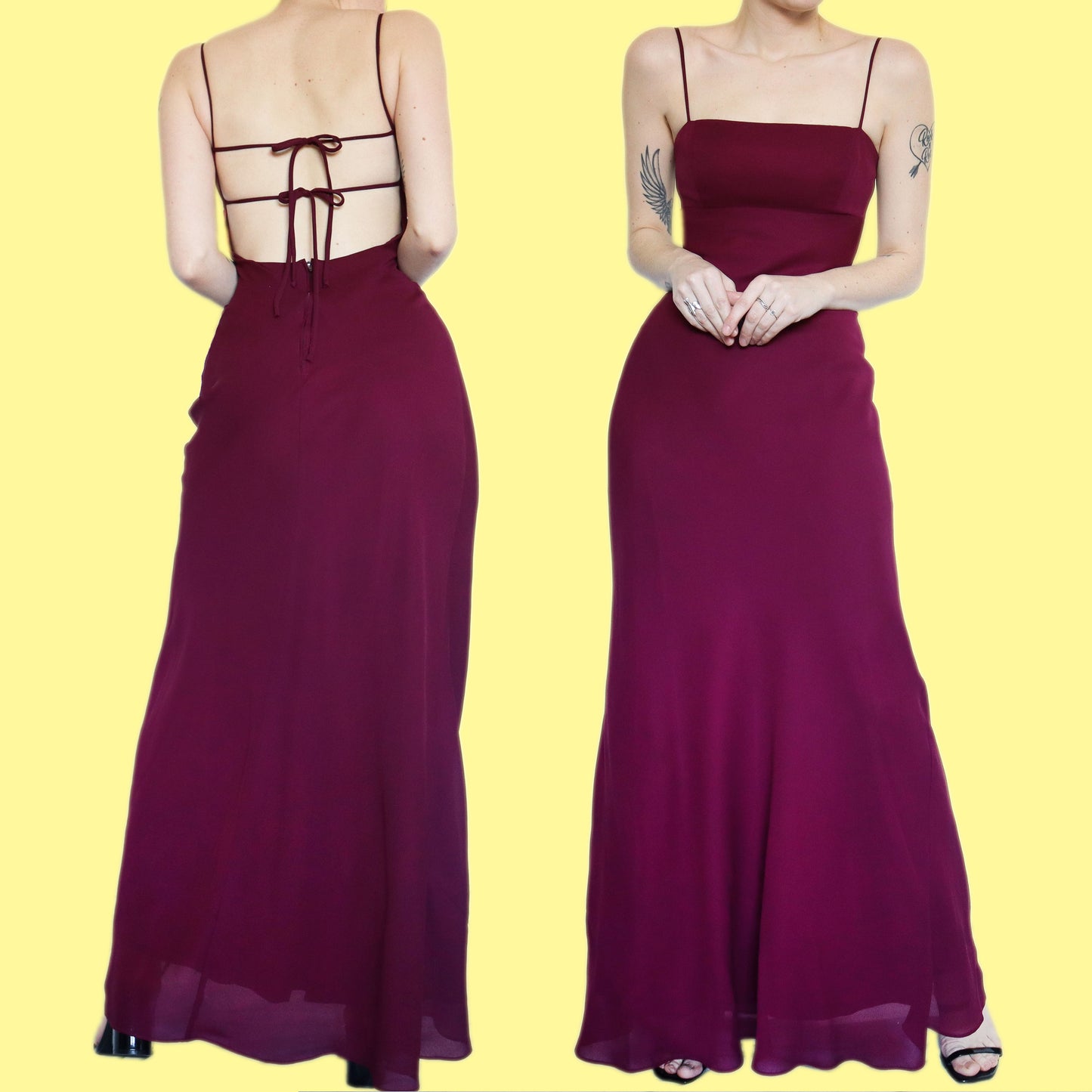 Stunning wine colour chiffon evening dress with shawl UK 10