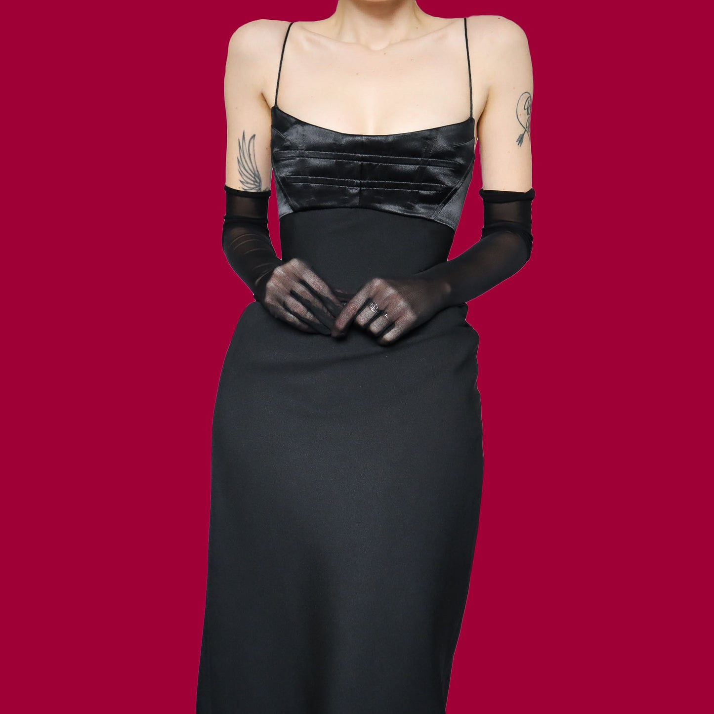 Black Dawn Stretton evening dress UK 10-12