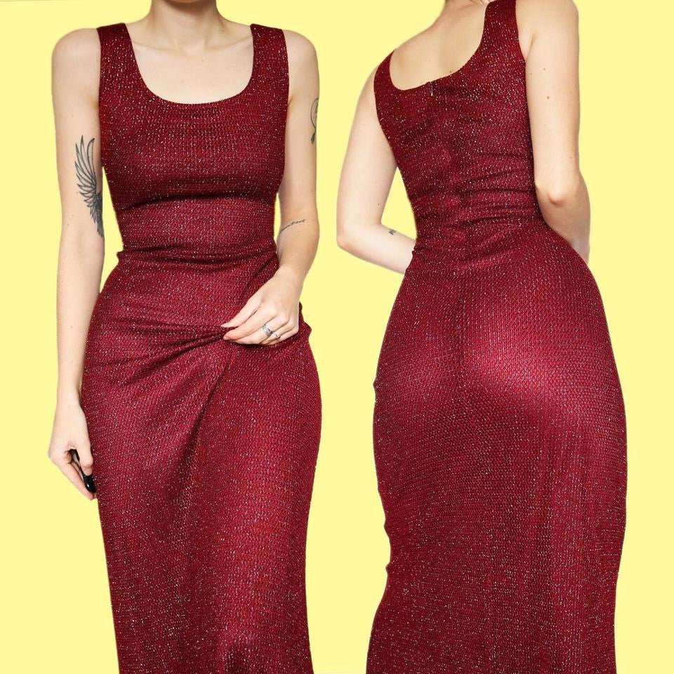 Joseph Ribkoff glittery red dress & shawl UK 12